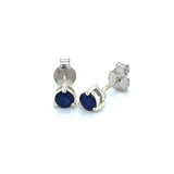 Aretes de zafiros en plata 925