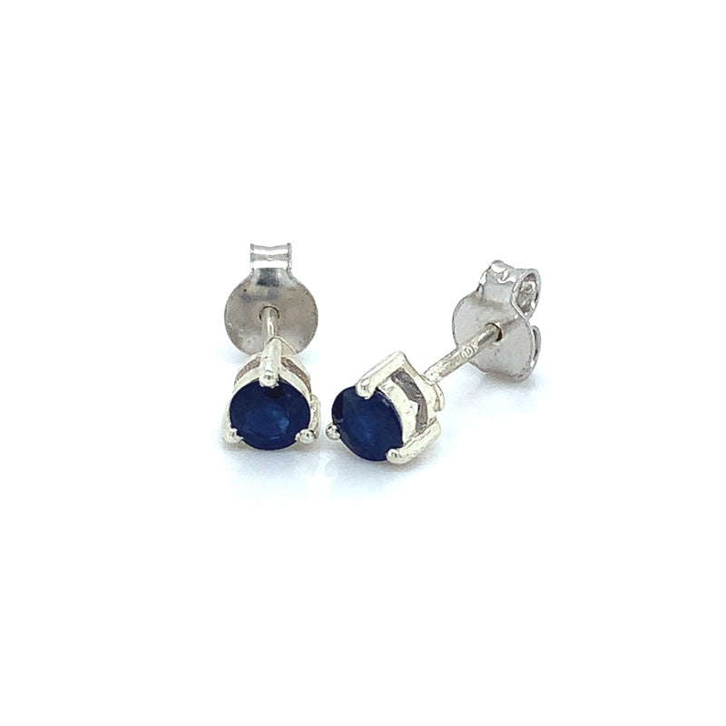 Aretes de zafiros en plata 925