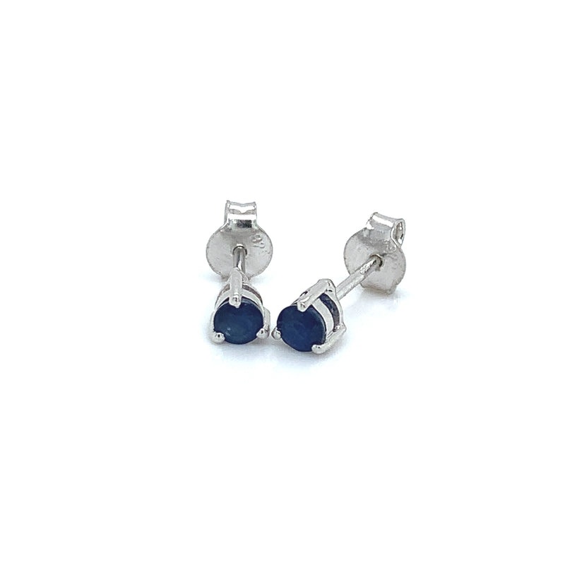 Aretes de zafiros en plata 925