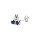 Aretes de zafiros en plata 925