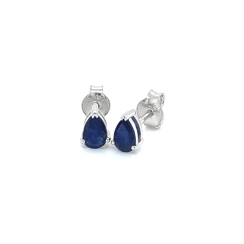 Aretes de zafiros en plata 925