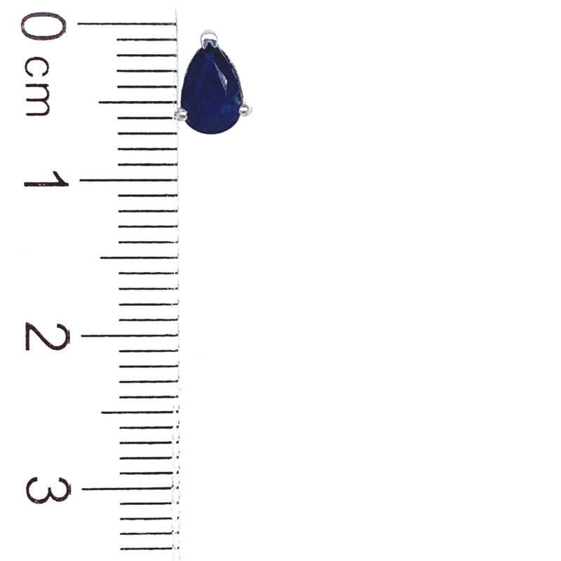 Aretes de zafiros en plata 925