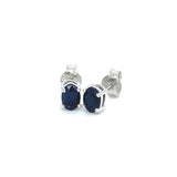 Aretes de zafiros en plata 925