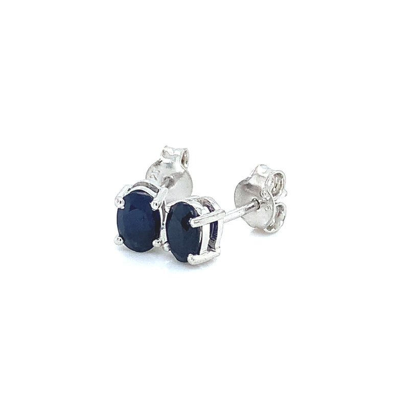 Aretes de zafiros en plata 925