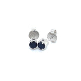 Aretes de zafiros en plata 925