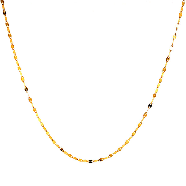 Cadena 50CM en oro amarillo 18k