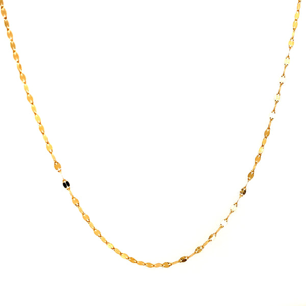 Cadena 50CM en oro amarillo 18k