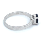 Anillo con zafiro en plata 925