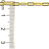 Cadena (Clip) en oro amarillo 18kt. 40cm