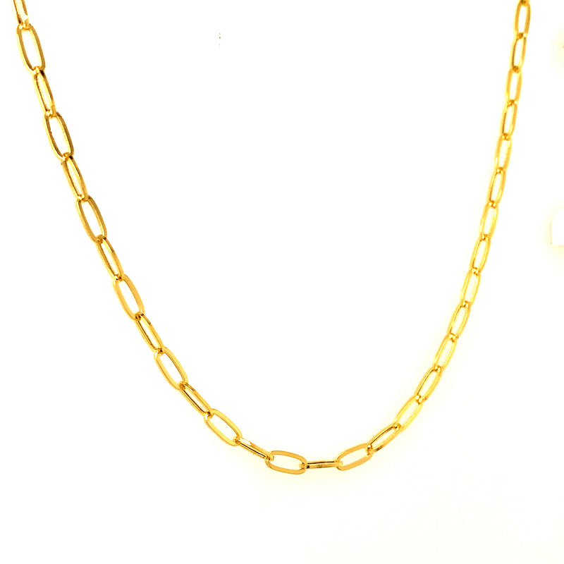 Cadena (Clip) en oro amarillo 18kt. 50cm