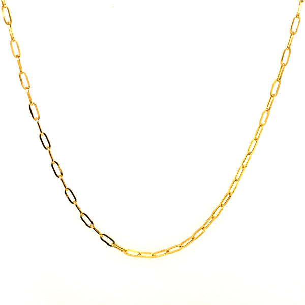 Cadena (Clip) en oro amarillo 18kt. 50cm