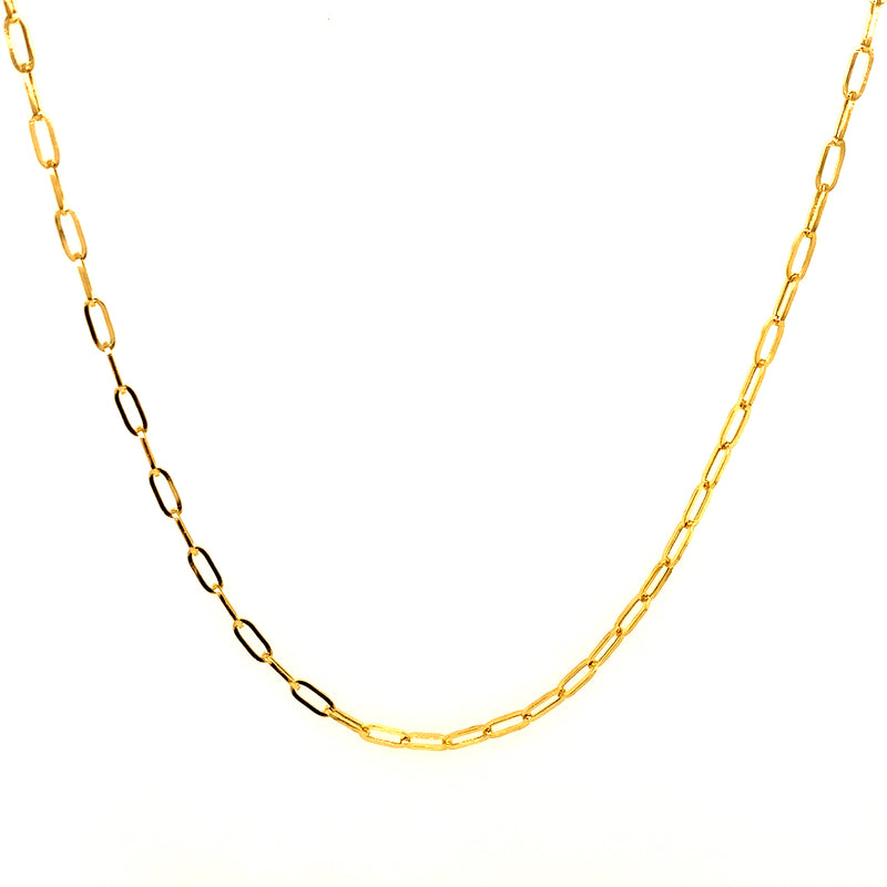 Cadena (Clip) en oro amarillo 18kt. 50cm