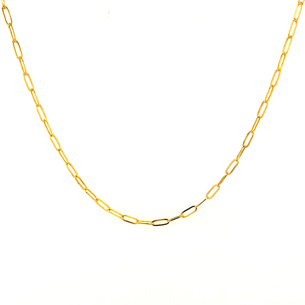 Cadena (Clip) en oro amarillo 18kt. 40cm