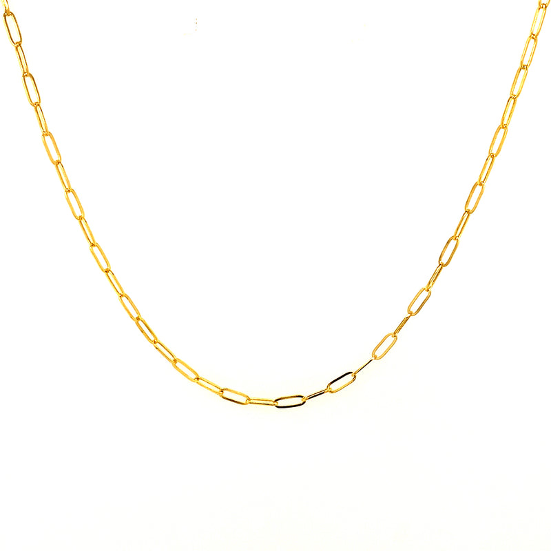 Cadena (Clip) en oro amarillo 18kt. 40cm