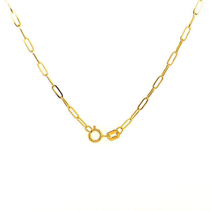 Cadena (Clip) en oro amarillo 18kt. 40cm