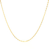 Cadena (mini clip maciza) en oro amarillo 18kt. 50cm