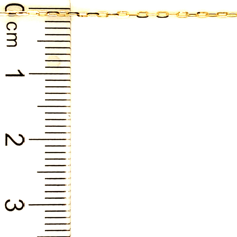 Cadena (mini clip maciza) en oro amarillo 18kt. 50cm