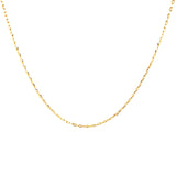 Cadena (mini clip maciza) en oro amarillo 18kt. 40cm