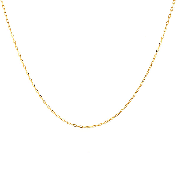 Cadena (mini clip maciza) en oro amarillo 18kt. 40cm