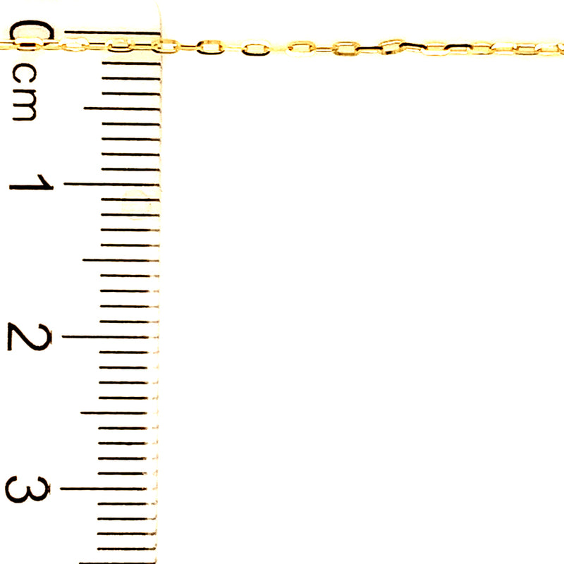 Cadena (mini clip maciza) en oro amarillo 18kt. 40cm
