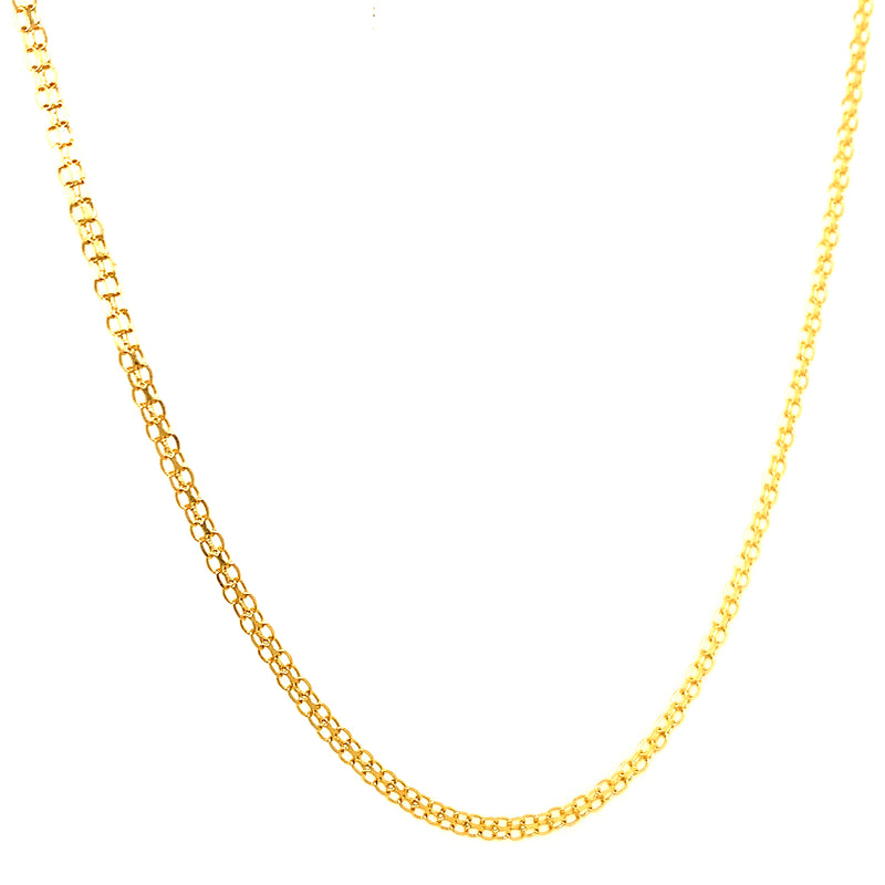 Cadena (bismark) 60cm en oro amarillo 18kt.