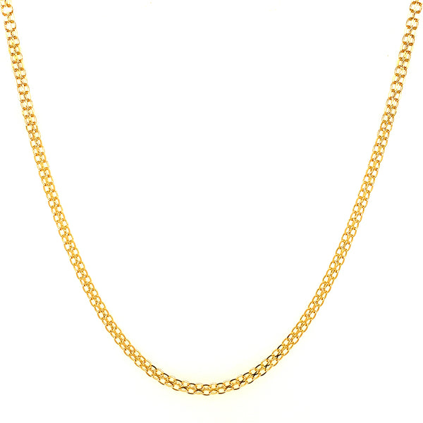 Cadena (bismark) 60cm en oro amarillo 18kt.