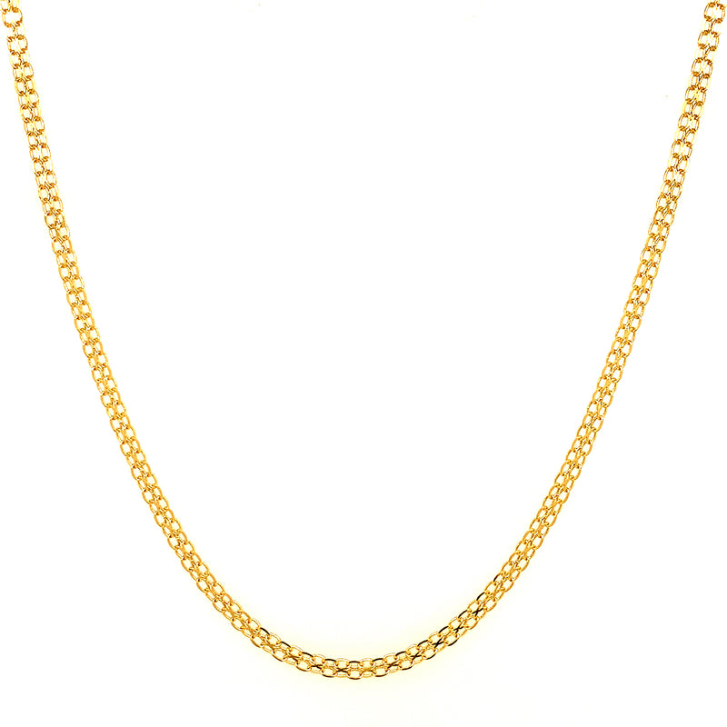 Cadena (bismark) 60cm en oro amarillo 18kt.