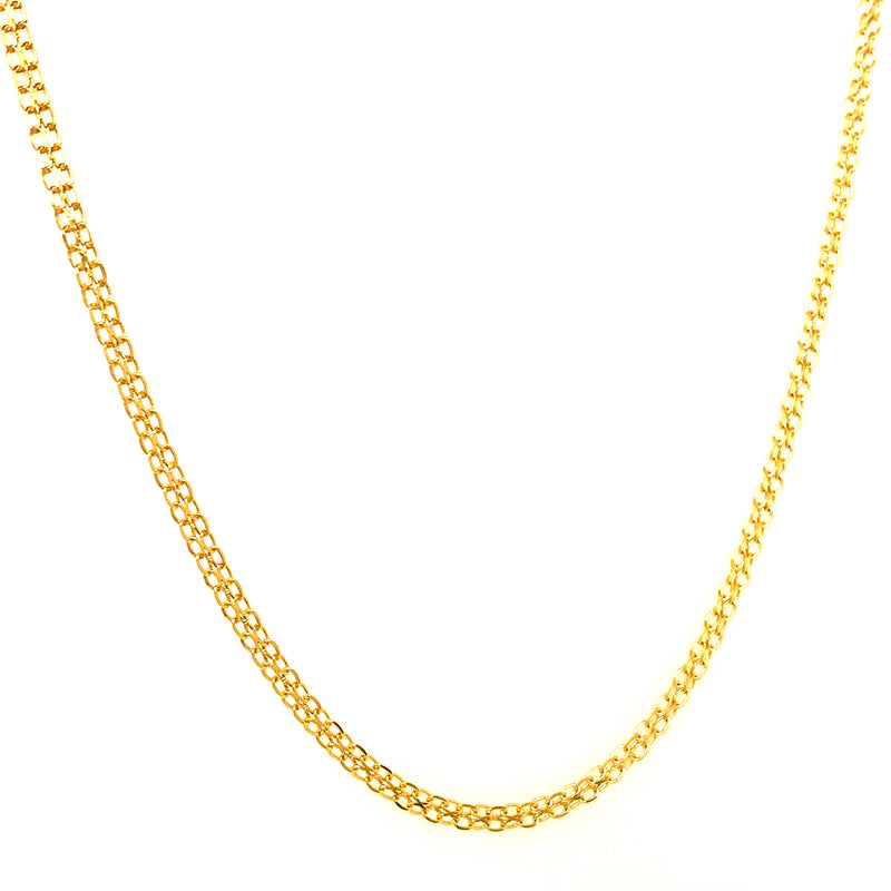 Cadena (bismark) 60cm en oro amarillo 18kt.