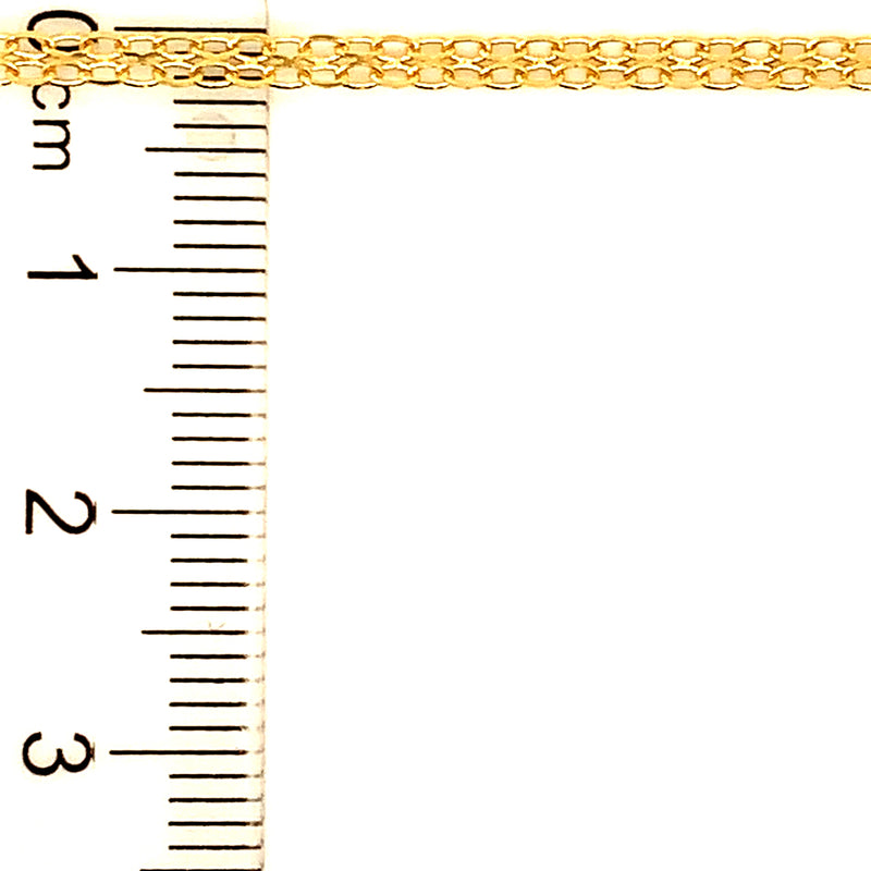 Cadena (bismark) 60cm en oro amarillo 18kt.