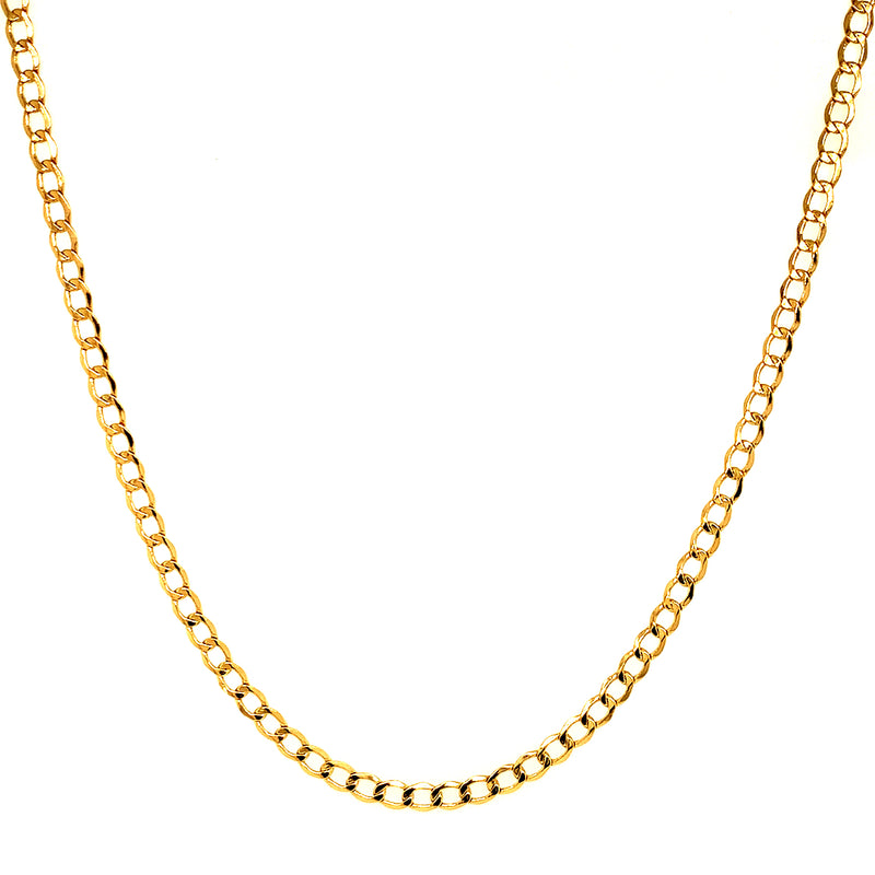 Cadena (gourmet) 60cm en oro amarillo 18kt.