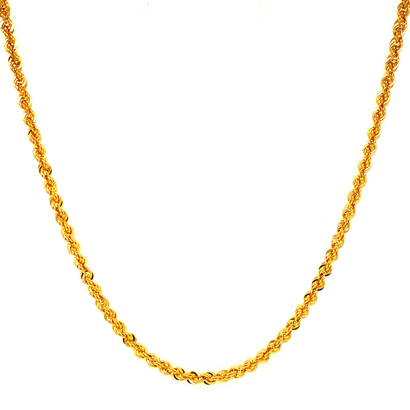 Cadena (Cordón) 60cm en oro amarillo 18kt.