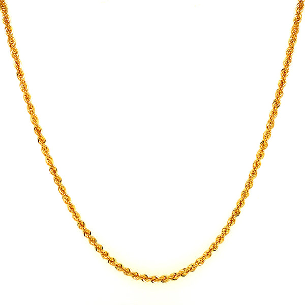 Cadena (Cordón) 60cm en oro amarillo 18kt.