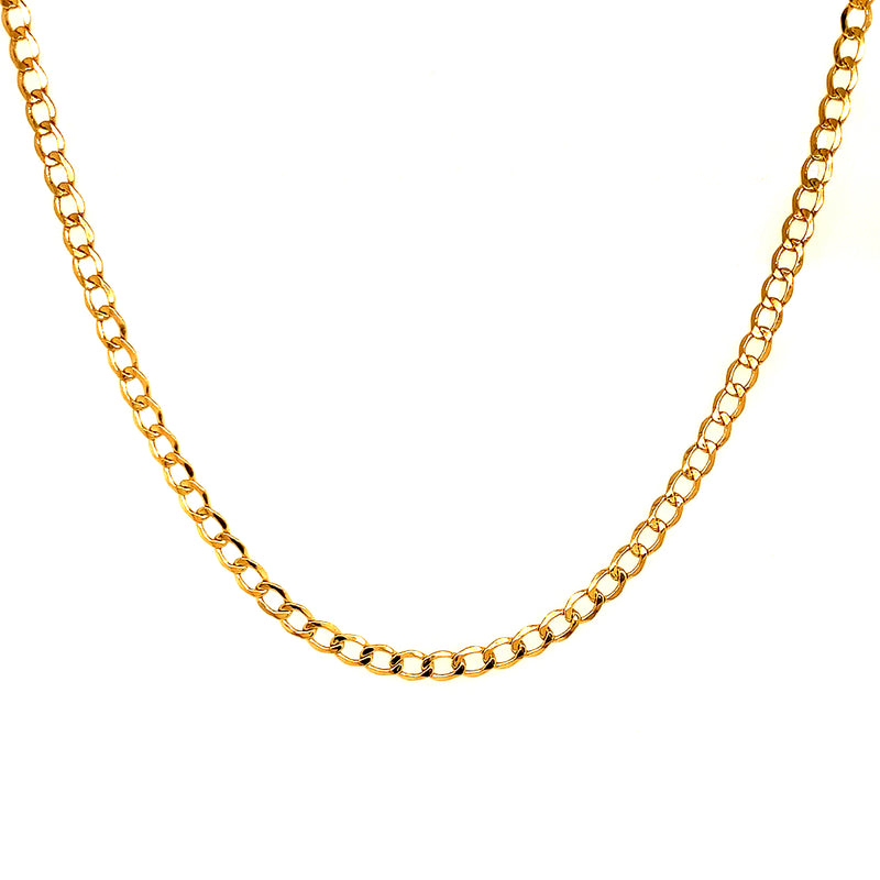 Cadena (gourmet) 45cm en oro amarillo 18kt.