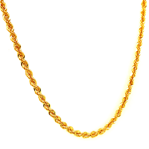 Cadena (Cordón) 65cm en oro amarillo 18kt.
