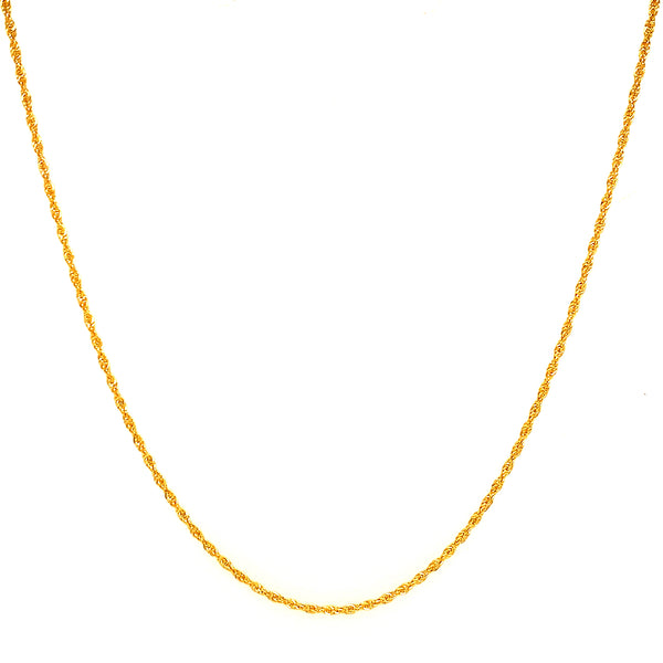 Cadena (Cordón) 60cm en oro amarillo 18kt.