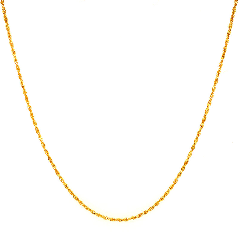 Cadena (Cordón) 60cm en oro amarillo 18kt.