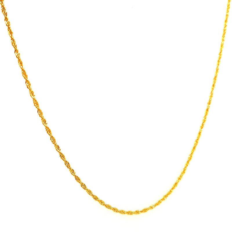 Cadena (Cordón) 60cm en oro amarillo 18kt.