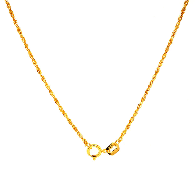 Cadena (Cordón) 60cm en oro amarillo 18kt.
