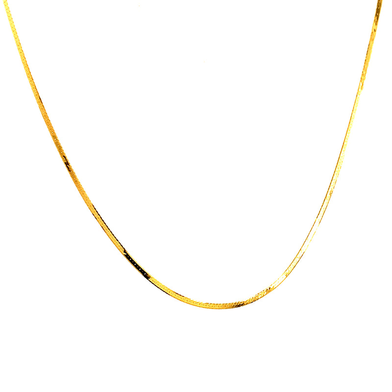 Cadena (omega) en oro amarillo 18kt. 45cm