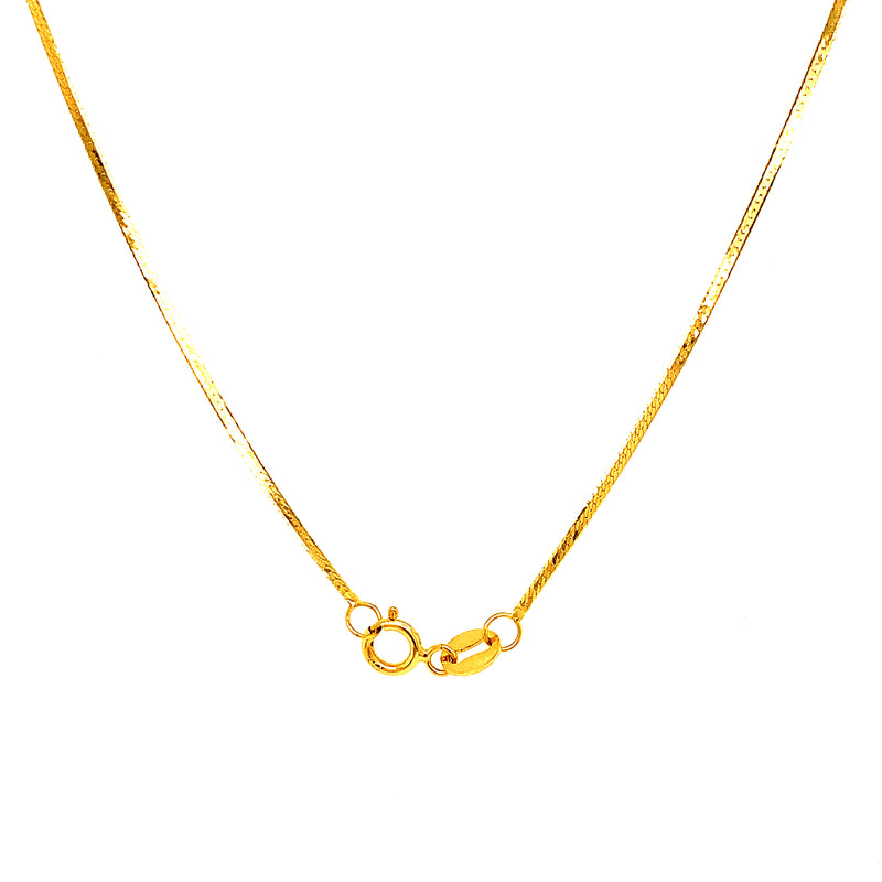 Cadena (omega) en oro amarillo 18kt. 45cm