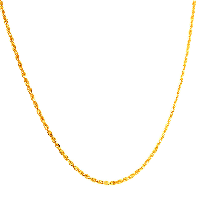 Cadena (Cordón) 60cm en oro amarillo 18kt.