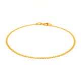 Pulsera (bismark) en oro amarillo 18kt. 18cm
