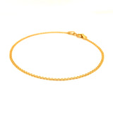 Pulsera (bismark) en oro amarillo 18kt. 18cm