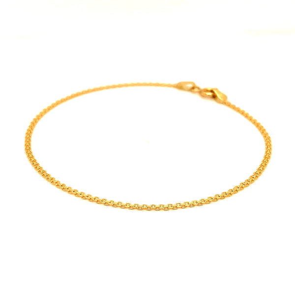 Pulsera (bismark) en oro amarillo 18kt. 18cm