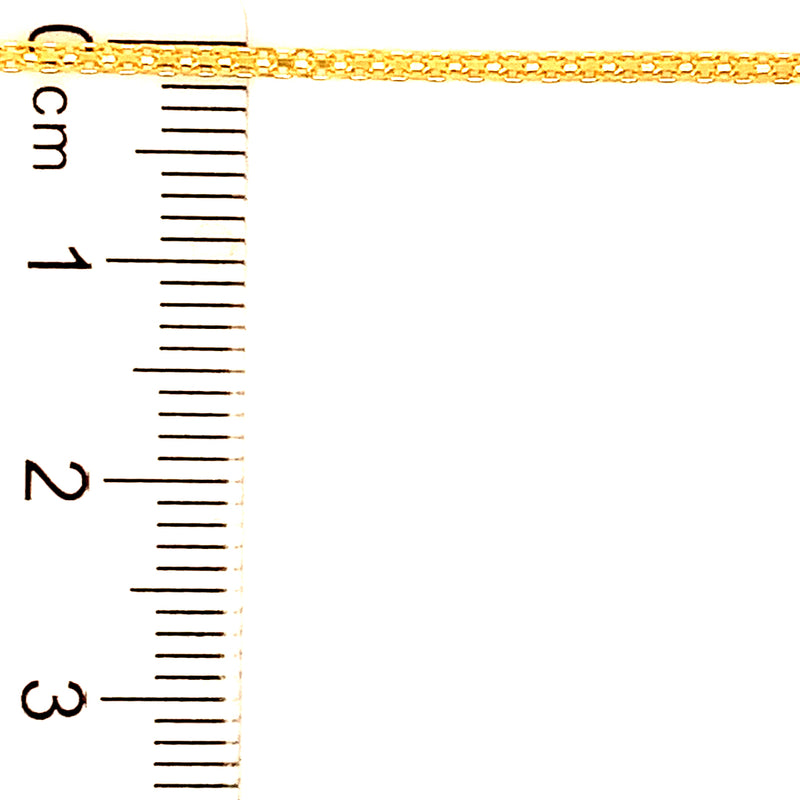 Pulsera (bismark) en oro amarillo 18kt. 18cm