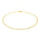Tobillera (Clip) en oro amarillo 18kt. 25cm