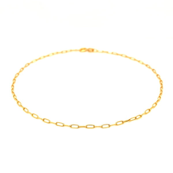 Tobillera (Clip) en oro amarillo 18kt. 25cm