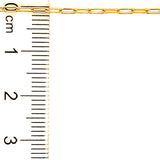 Tobillera (Clip) en oro amarillo 18kt. 25cm