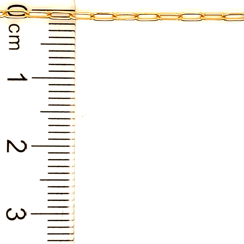Tobillera (Clip) en oro amarillo 18kt. 25cm