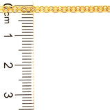 Tobillera (Bismark) en oro amarillo 18kt. 25cm